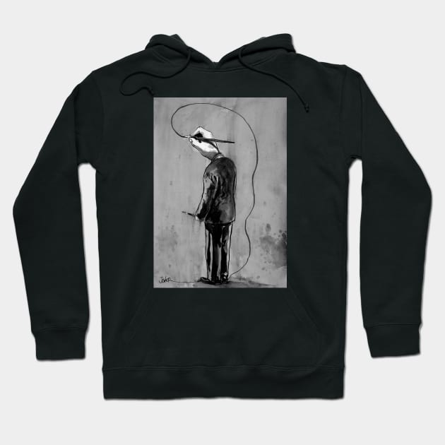 Self portrait Hoodie by Loui Jover 